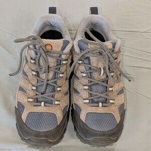 Merrell Moab 2 Ventilator Shoes Women's Sz 8.5 Performance Hiking Gray/ Blue EUC